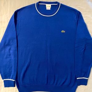 Lacoste crewneck sweater - Large - Blue
